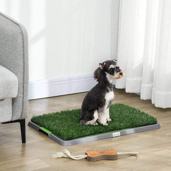 English Elm Pawhut Dog Grass Pad 2 Pack - 26" X 16" Indoor/Outdoor Potty Training Solution With Easy Cleanup! W2225P217612-GIGA