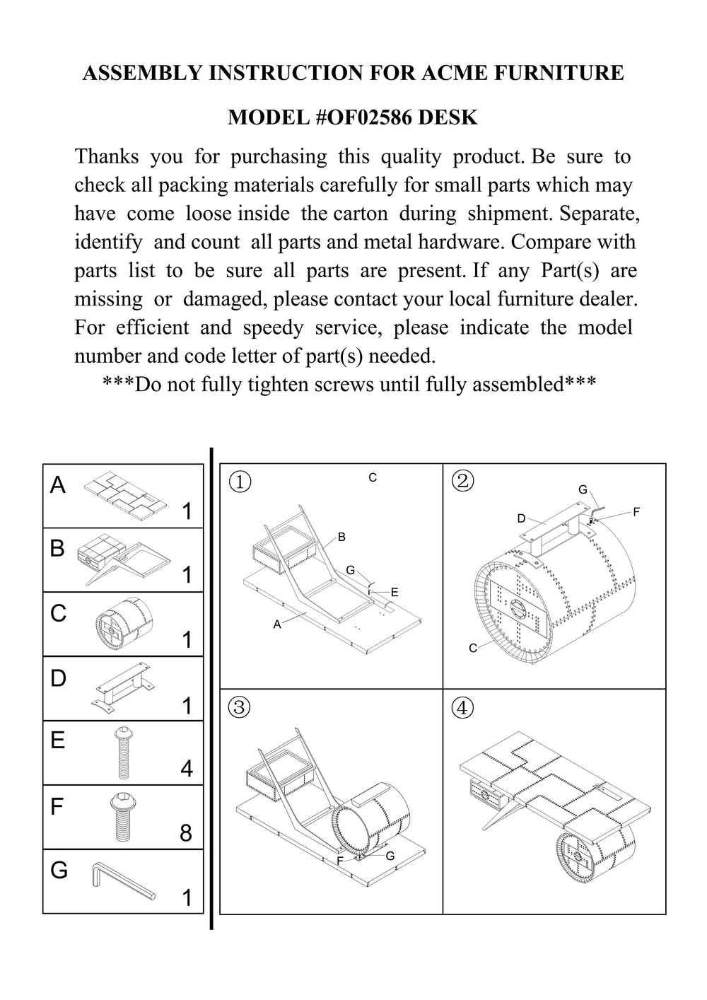 English Elm Brancaster Bronze Aluminum & Oak Finish Desk with Wireless Charging, USB-A Ports & Self-Close Drawers B2726S00083