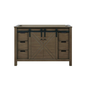 English Elm Rustic Brown Bath Vanity - 48" Wide Solid Wood Design With Soft-Close Drawers & Ample Storage B2731P260030-GIGA
