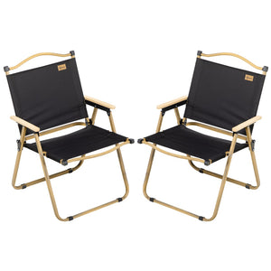English Elm Outsunny 2 Pack Lightweight Folding Camping Chairs - Portable, Durable, Perfect For Outdoor Adventures W2225P200796-GIGA