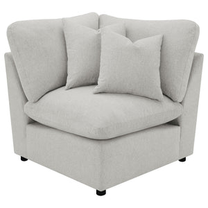 English Elm Hollander Modular Fabric Sectional with Three Power Recliners for Flexible Living Rooms B062S01810