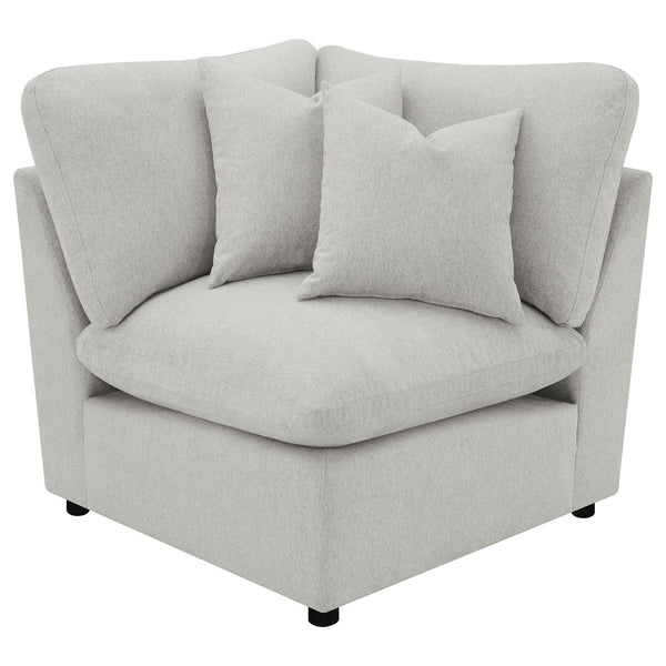 English Elm Hollander Modular Fabric Sectional with Three Power Recliners for Flexible Living Rooms B062S01810