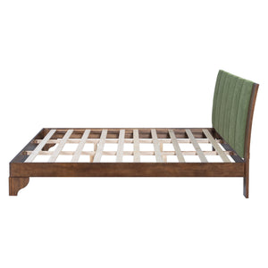 English Elm Christopher Knight Home® - Premium Pine Wood King Bed Frame - Mid-Century Modern Design With Upholstered Headboard & Unique Colors N770P345989D_N770P345990D