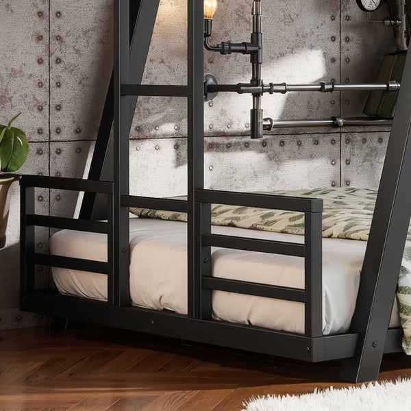 English Elm Double Twin House Bed Pine Wood Frame Kids Playhouse Bunk with Storage Drawers W5305S00062