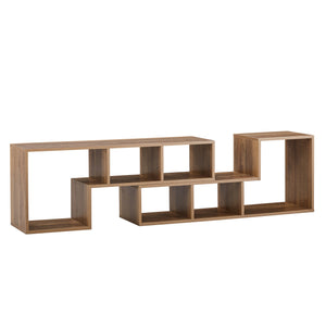 English Elm 2 Modular L-shaped Cube Tv Stand Open Bookcase Media Console for Living Room W3875P401499