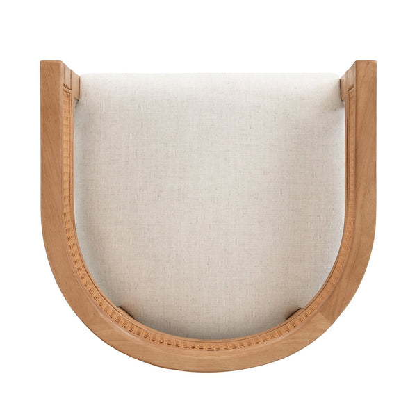English Elm Christopher Knight Home® - Wood Upholstered Arm Bar Stools Set Of 2 - Chic Beige & Natural Oak, Comfortable For Kitchen & Bar N771P265581Q