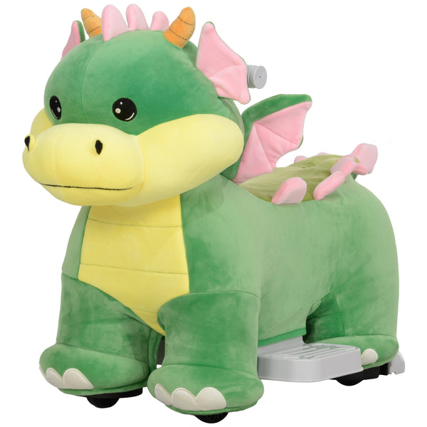 English Elm Qaba Triceratops Toddler Ride on Toy 6v Battery Powered Dinosaur Car with Music W2225P249819