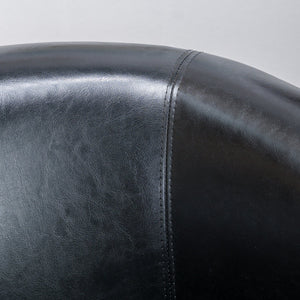 English Elm Swivel Barrel Club Chair Upholstered 360 Degree Base for Living Room Reading Nook Black 57685.00