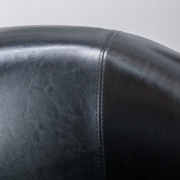 English Elm Swivel Barrel Club Chair Upholstered 360 Degree Base for Living Room Reading Nook Black 57685.00