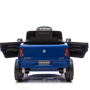 English Elm Licensed Dodge Ram 3500 Kids Electric Ride on Truck with Remote Suspension Bluetooth W1578P346249