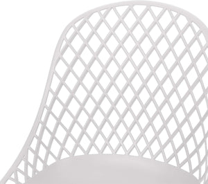 English Elm Christopher Knight Home® - LILY Weather-Resistant Outdoor Dining Chairs Set of 4 — Durable Polypropylene Mesh Design for Patios White 28 L x 26 W x 19.75 H N776P243071W