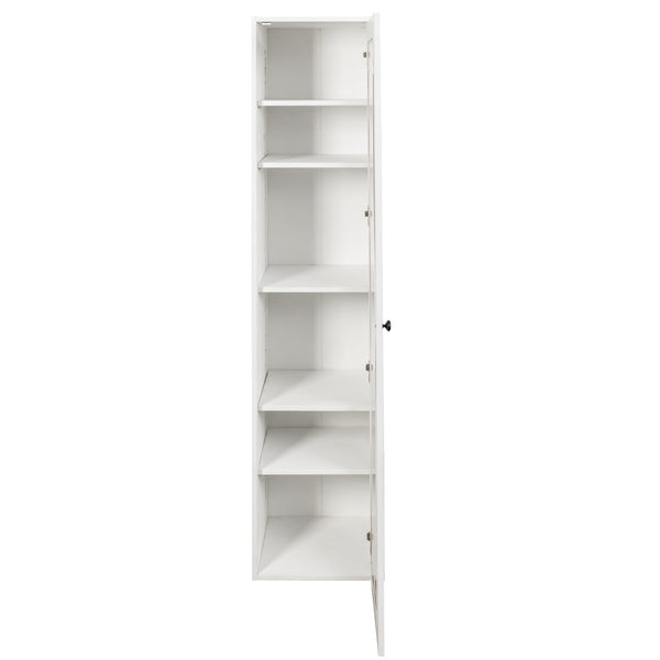 English Elm Organizer Rolling Three Tier Pantry Storage Cabinet with Wheeled Base Slim Fit W331P379950