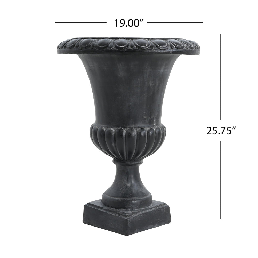 English Elm Mgo Classical Garden Urn Hand Painted Antique Finish Outdoor Patio Planter N772P301484A