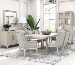 A.R.T. Furniture Passport Mirror - Contemporary Beveled Design With Blanche Finish & Stylish Cast Metal Brackets Light Brown Materials, Quartered Ash Veneers  And Ash Solids 301120-2349