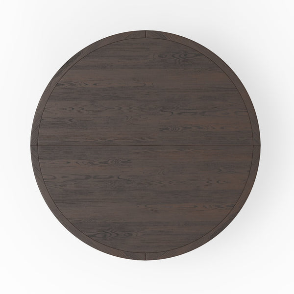 English Elm Gorman Round Walnut Game Dining Table with Reversible Top and Scandinavian Legs B050P412220
