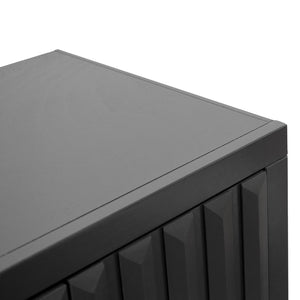 English Elm Radiance 75 Inch Tv Stand For 85" Tvs - Fully Assembled, Modern Black Console With Storage Solutions B108P345206-GIGA