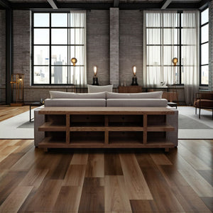 English Elm Laurel Canyon 85-Inch Tv Stand For Large Tvs, Fully Assembled Oak Bourbon Finish, Rustic Charm & Style B108P292268