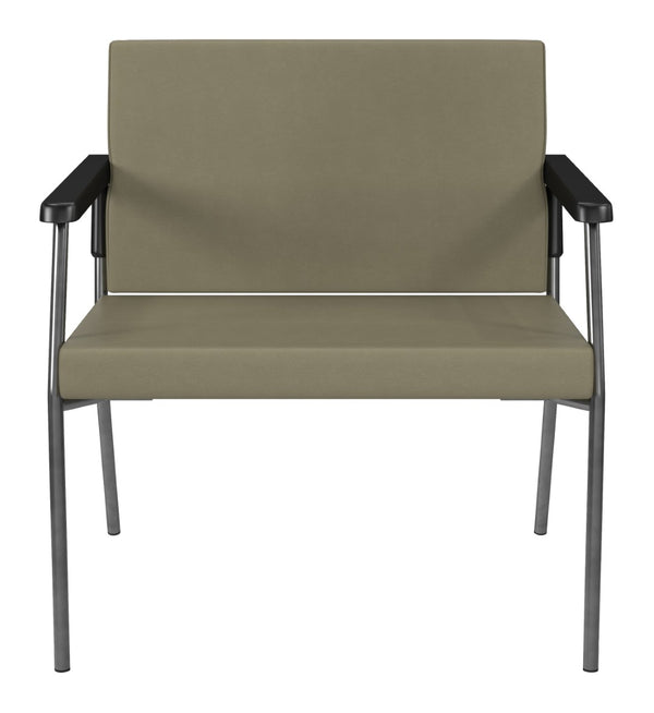 OSP Home Furnishings Bariatric Big and Tall Guest Chair with Reinforced Metal Frame for Waiting Rooms Sage BC9603-R106