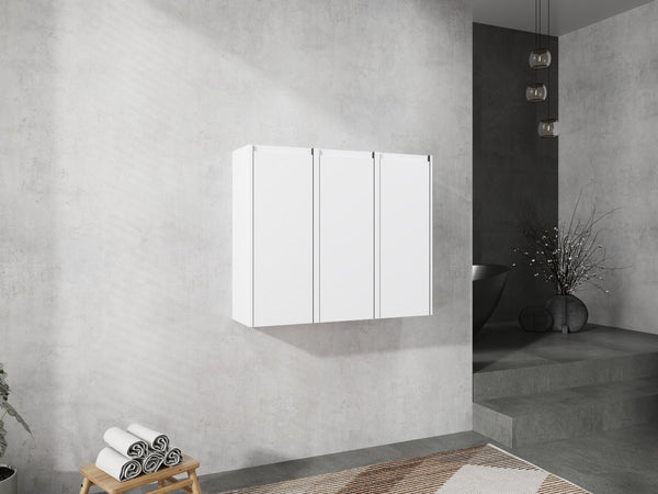 English Elm 12" Bathroom Side Cabinet - Space-Saving Design With Reversible Soft-Close Doors For Modern Storage W999S00279