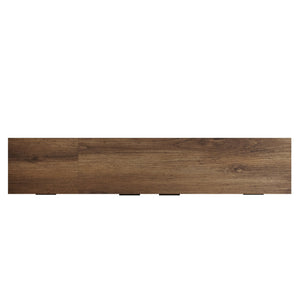 English Elm Mid Century Modern Tv Stand 79 Inch Wood Tone Console with Drawers for Living Room N710P401530P