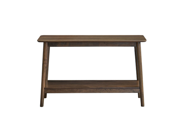 English Elm Lamonte Walnut Sofa Table With Shelf - Contemporary Accent Piece For Living Room Or Entryway Decor B2726P320784