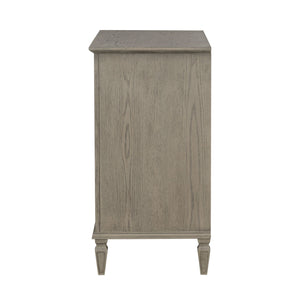 JLA Home Madison Park Signature - 4-drawer Victorian-style dresser with antique-finish wood, dovetail drawers, metal knobs, anti-tip safety Reclaimed Grey MPS137-0322
