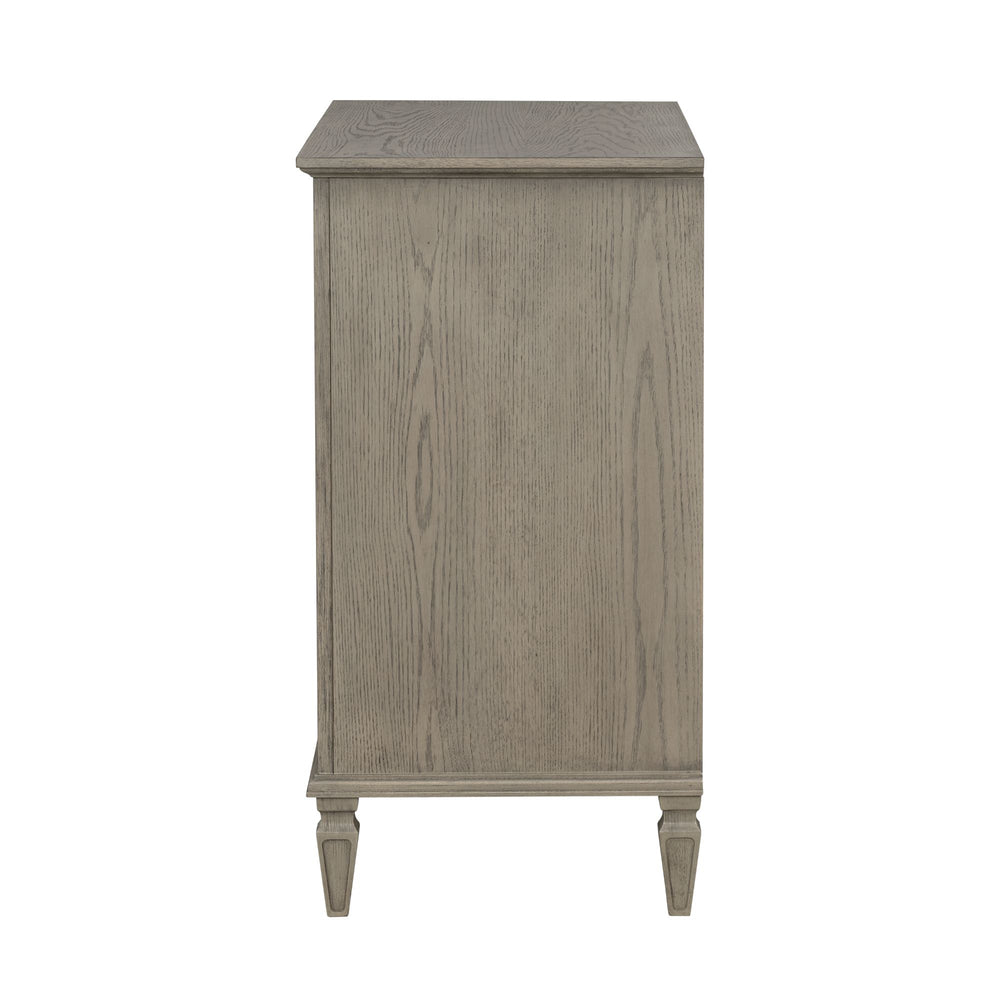 JLA Home Madison Park Signature - 6-drawer wood dresser with classic molding, turned legs, metal knobs, smooth glides, anti-tip safety Reclaimed Grey MPS137-0323