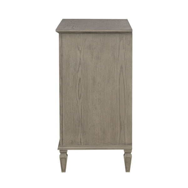 JLA Home Madison Park Signature - 6-drawer wood dresser with classic molding, turned legs, metal knobs, smooth glides, anti-tip safety Reclaimed Grey MPS137-0323