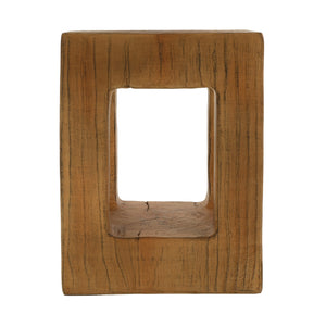 English Elm Mgo Handcrafted Side Table with Faux Wood Grain Finish for Living Room or Bedroom N772P408185W