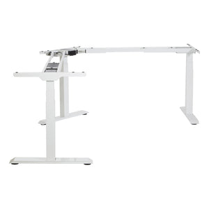 OSP Home Furnishings 3-way Adjustable Table Base with Three Height Positions for Dining or Work Surfaces Wjite OYF333-WT