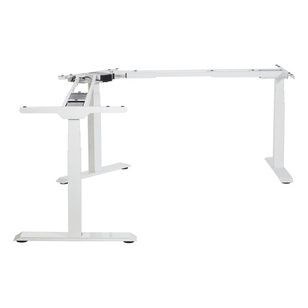 OSP Home Furnishings 3-way Adjustable Table Base with Three Height Positions for Dining or Work Surfaces Wjite OYF333-WT