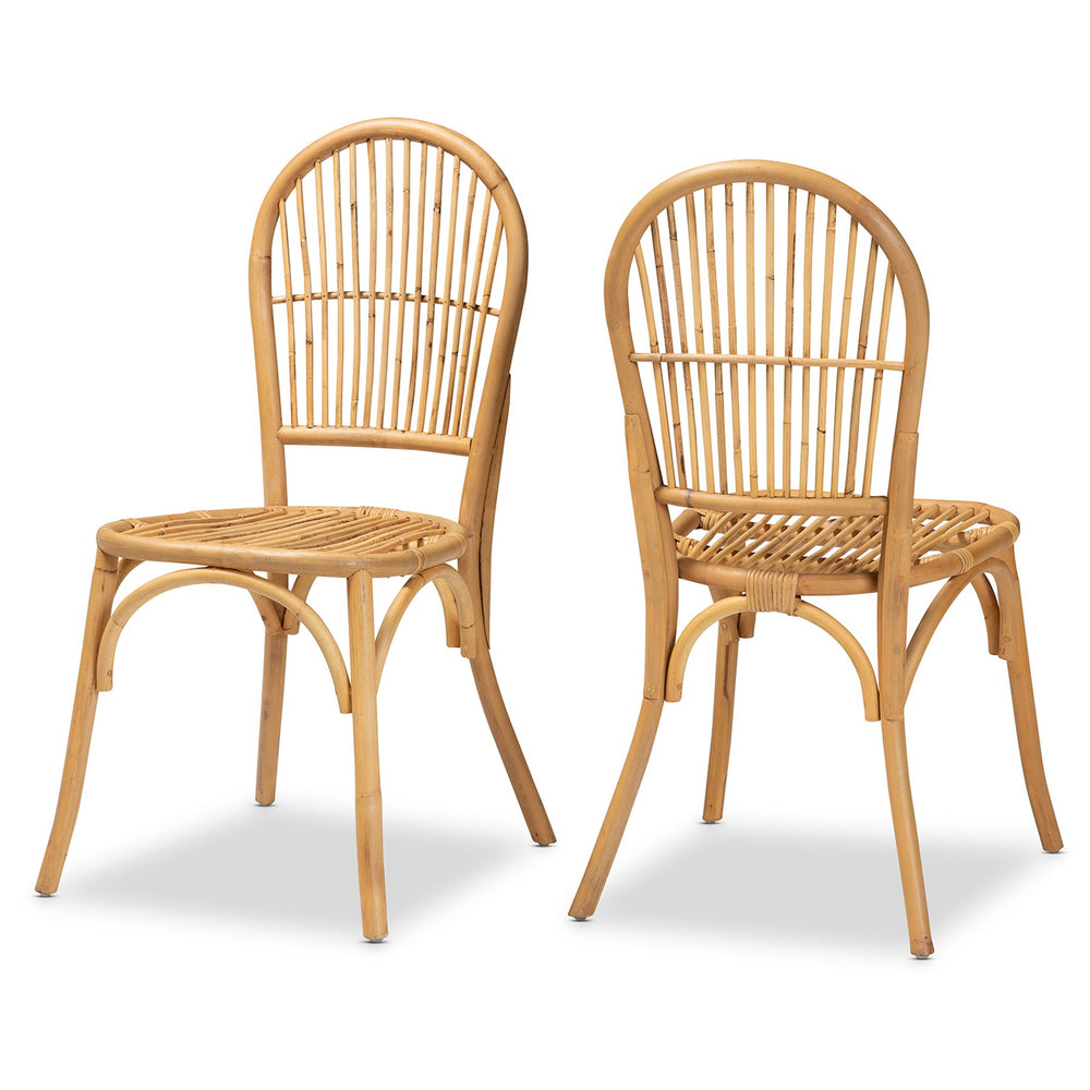 English Elm Mid-century Modern Mahogany Wood Counter Stool with Woven Rattan Back Panel B2750P470059