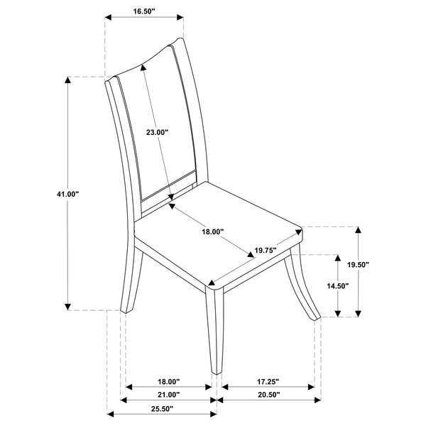English Elm Tyler Round Wood Dining Set with Four Upholstered Chairs for Modern Kitchens B062S01573