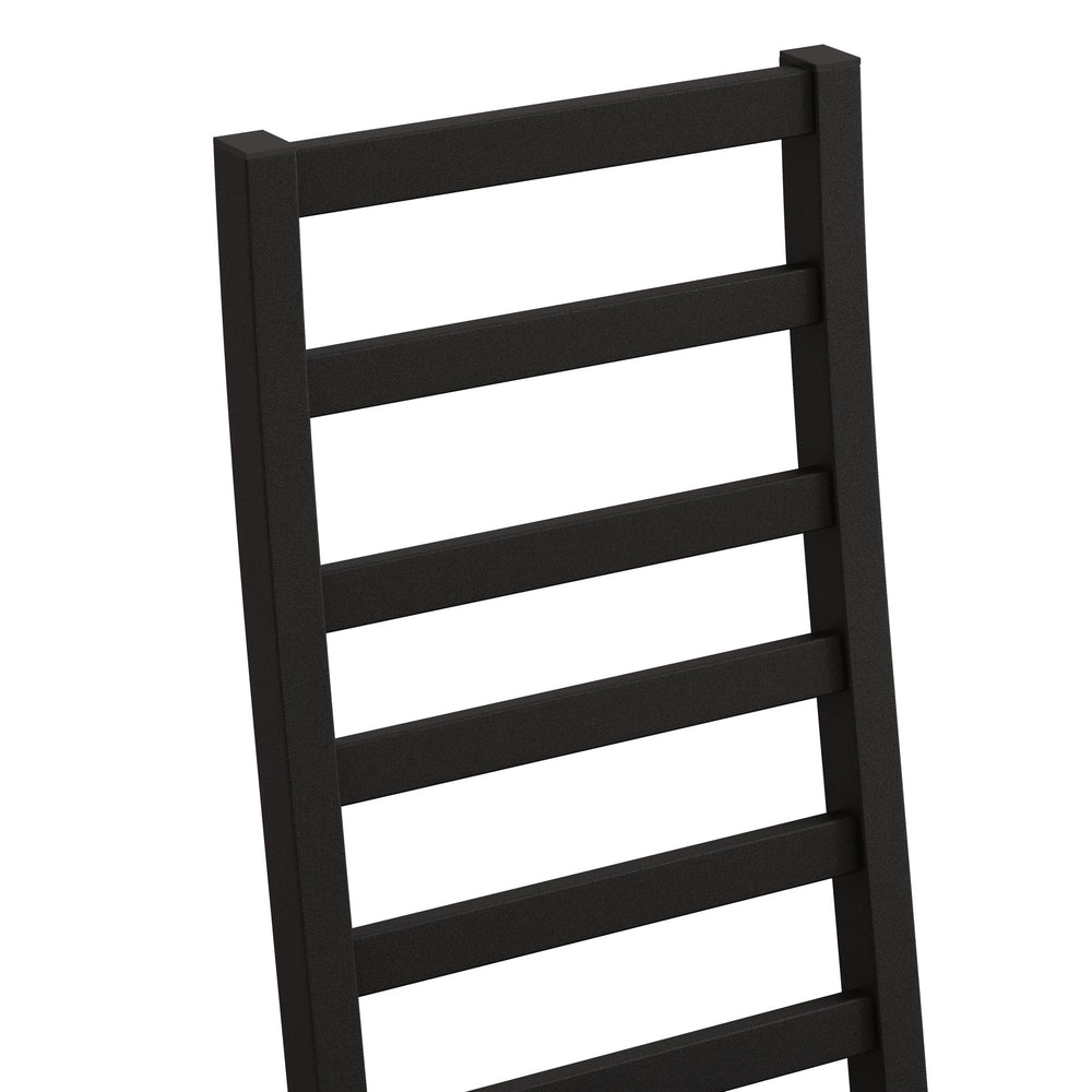 English Elm Metal Dining Chairs Set Of 2 - Sleek Armless High Back Design, Durable Pu Leather, Modern Black Finish W757P232710