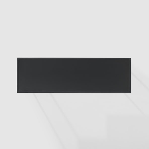 42" Metal and Wood Tiered Shelf Entry Table Black MAYL2KSB Walker Edison