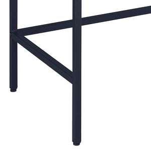 English Elm Natural Rustic Black Writing Desk with 2 Smooth Glide Drawers, 42.5" Wide Workspace for Home Office Productivity B062P184551