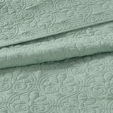 Madison Park Quebec Transitional Reversible Quilt Set MP13-482 Seafoam