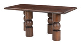 Split Coffee Table Brown 109853 Zuo Modern