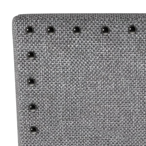 English Elm Wallace & Bay - Gray Upholstered Barstools Set of 2 – Transitional Walnut Ash Engineered Wood, Comfortable Tall Seating 39.5" B2709P212268