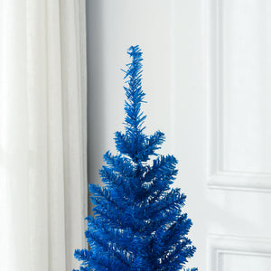 English Elm Christmas Pencil Tree 5 Foot Slim Artificial with 294 Branch Tips for Small Spaces T3971P415235