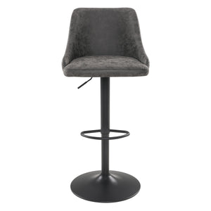 OSP Home Furnishings Sylmar Height Adjustable Stool Charcoal
