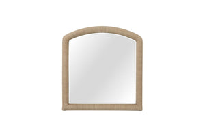 English Elm Arch Arch Rope Detailed Mirror Toffee Beige – Rope-Wrapped Arched Frame, Textured Coastal Finish, Versatile Décor Accent B2699P373680