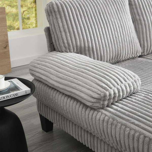 English Elm U-Shaped 4-Seat Sofa With Double Chaise – Luxurious Velvet, Modular Comfort For Your Living Room W2705S00015-GIGA