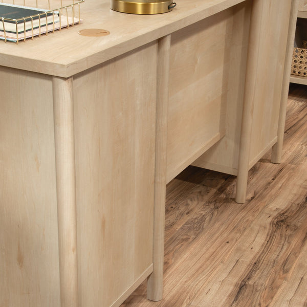 English Elm Computer Desk - Compact Brown Design With Storage Drawers For Home Office Or Study Space Solutions B356P402785