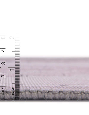 Unique Loom Timeless Thomas Machine Made Medallion Rug White Gray, Black/Ivory/Gray 2' 6" x 14' 1"