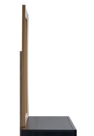 English Elm Kramer Square Gold Frame Wall Mirror with Low Distortion Glass for Bedroom Accent B078P497919