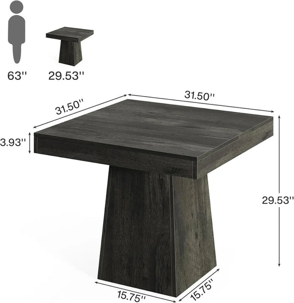 English Elm Stylish Round Coffee Table with Engineered Wood Top and Open Metal Base for Living Rooms T3971P452599
