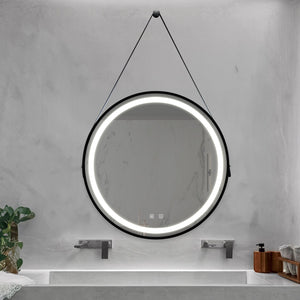 English Elm 24Inch Bathroom Led Vanity Mirror - Dimmable Touch Control, Anti-Fog, Adjustable Lighting & Waterproof W1992P211230
