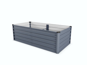 English Elm 6x3x1ft Galvanized Steel Raised Garden Bed Rust Proof Outdoor Planter for Vegetables W3213P464145