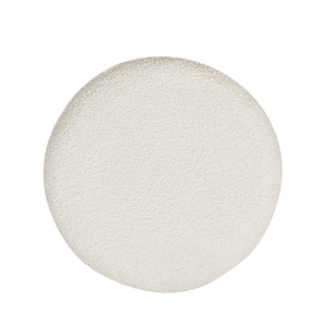 English Elm Jennifer Taylor Home - Fuji Oversized Round Storage Ottoman with Bouclé Upholstery, Kiln-Dried Birch Frame & Hidden Compartment White B2719P238418